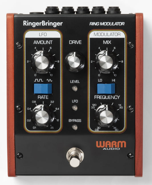 Warm Audio RingerBringer Pedal — Analog Ring Modulation Pedal With LFO, MOD, FREQ & RATE Controls