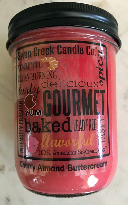 Swan Creek Candle 12 Ounce Pantry Jar - Cherry Almond Buttercream