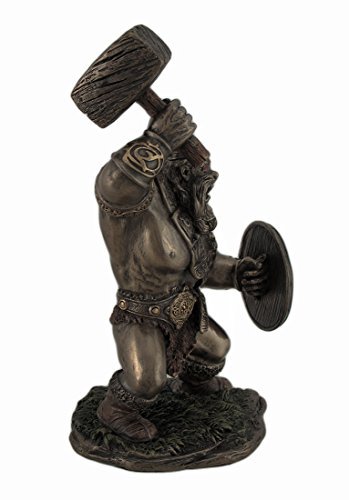 Veronese Design Comical Viking Warrior with Hammer Statue Figurine