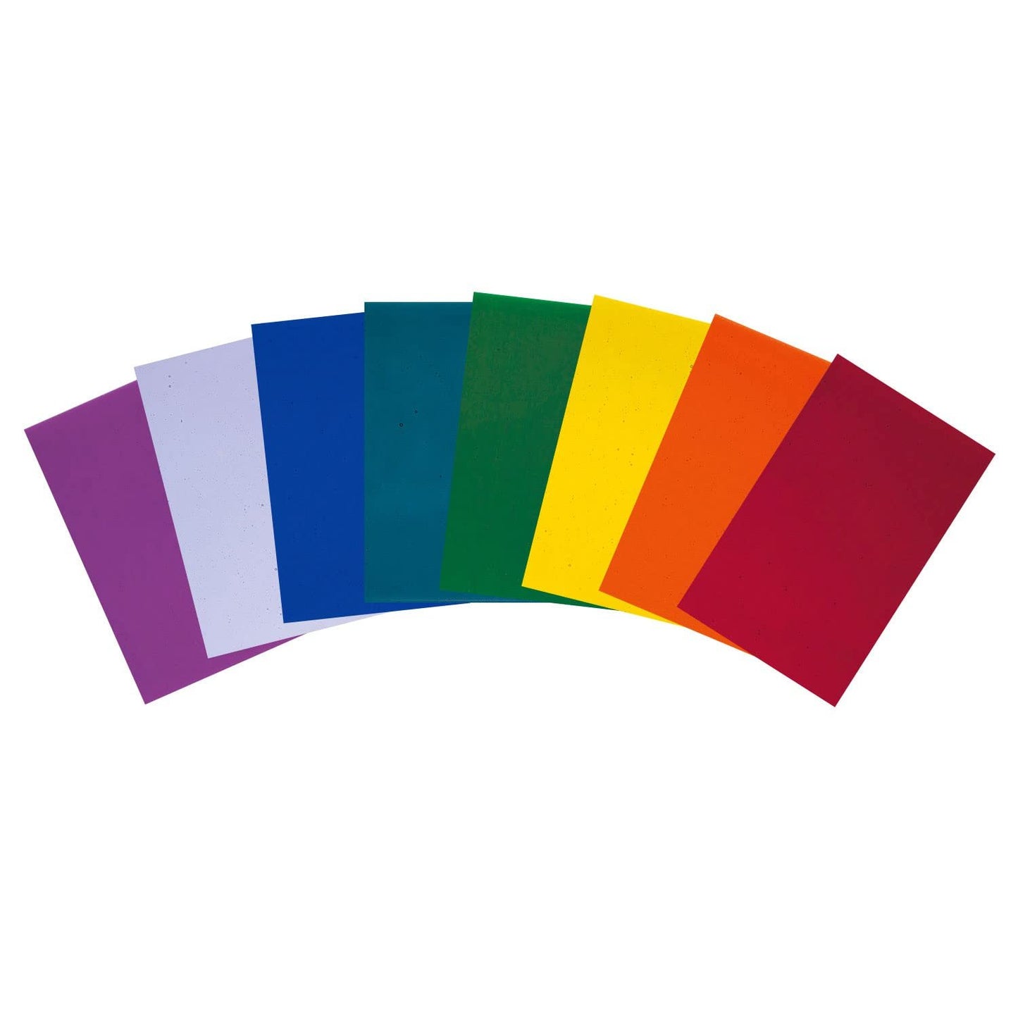 Bullseye Rainbow Transparent Glass Pack - 90 Coe