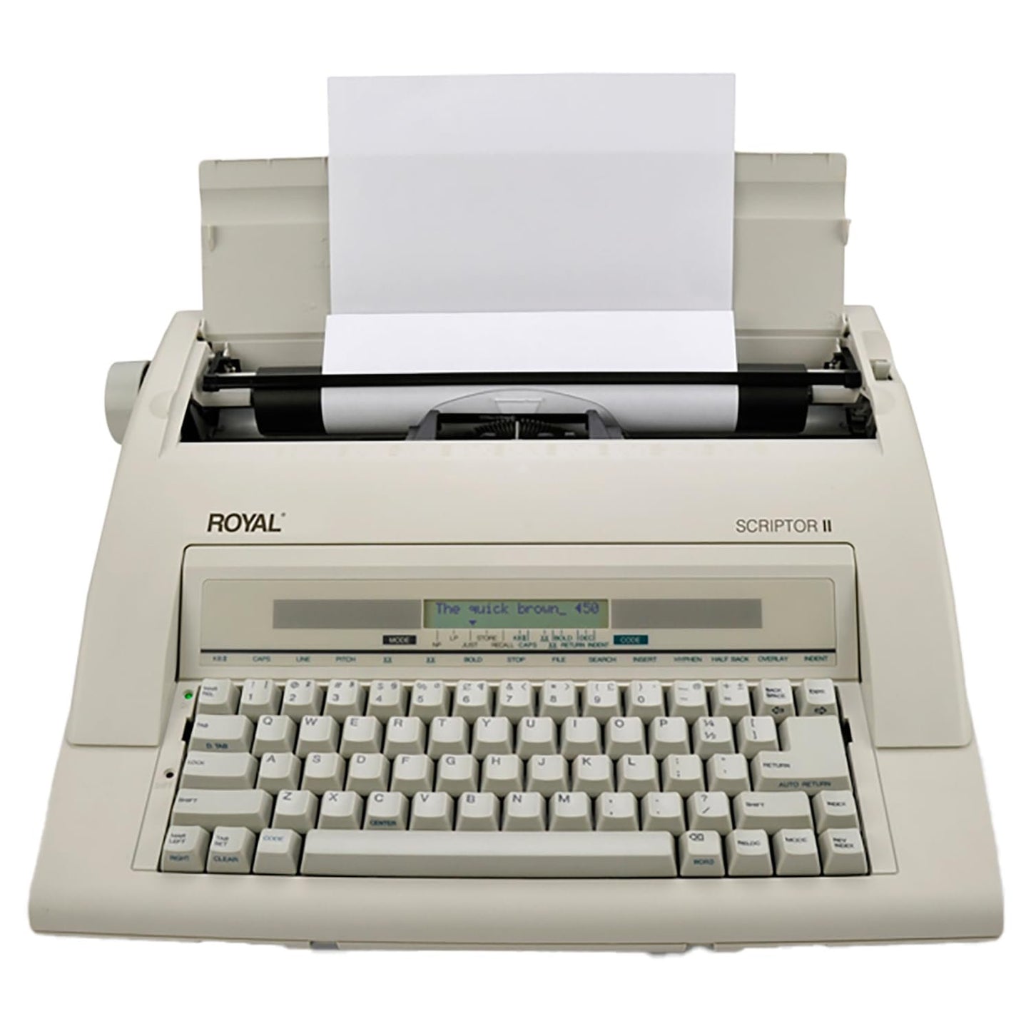 ROYAL 69147T Scriptor II Typewriter, White