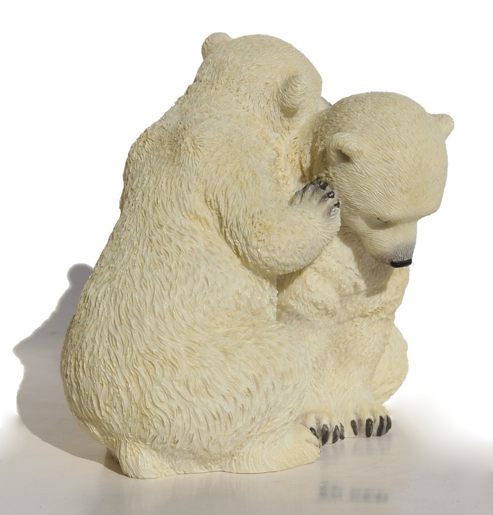 US 5.5 Inch Animal Figurine Two Polar Bear Cubs Collectible Display