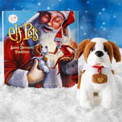 The Elf on The Shelf Elf Pets 2 Pack: St. Bernard Tradition and Reindeer Tradition with Exclusive Holly Jolly Bag