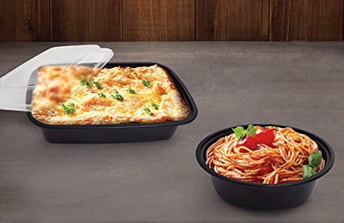 51 Sets 24oz Meal Prep Containers with Lids, Microwavable Plastic BPA free