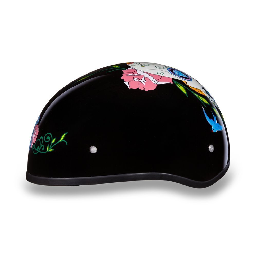 Daytona Helmets Half Skull Cap Motorcycle Helmet – DOT Approved [Graphics]…