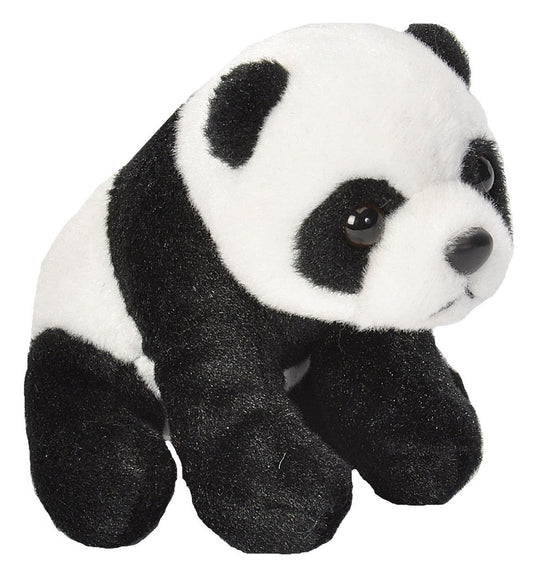 Wild Republic Pocketkins Panda, Stuffed Animal, 5 Inches, Plush Toy, Made from Recycled Materials