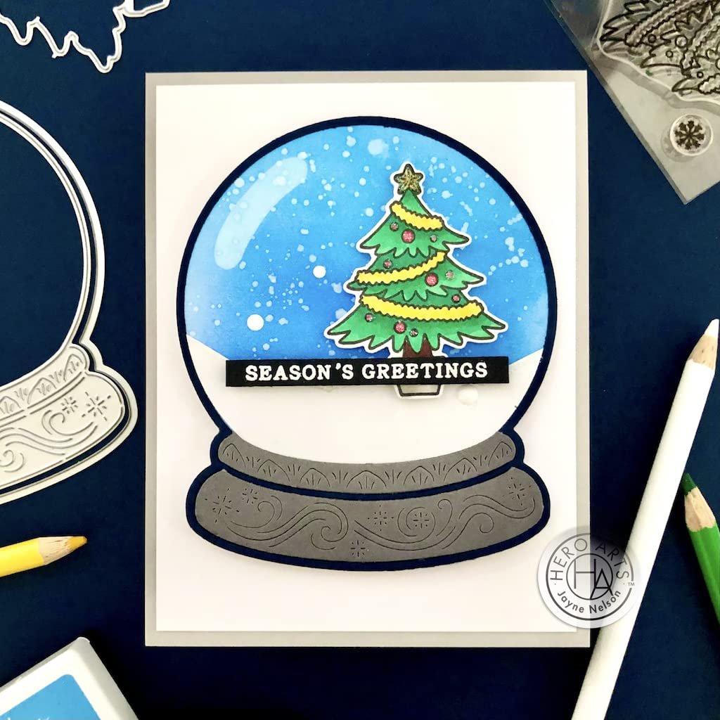 Hero Arts DF094 Snow Globe Window Fancy Dies Steel Die