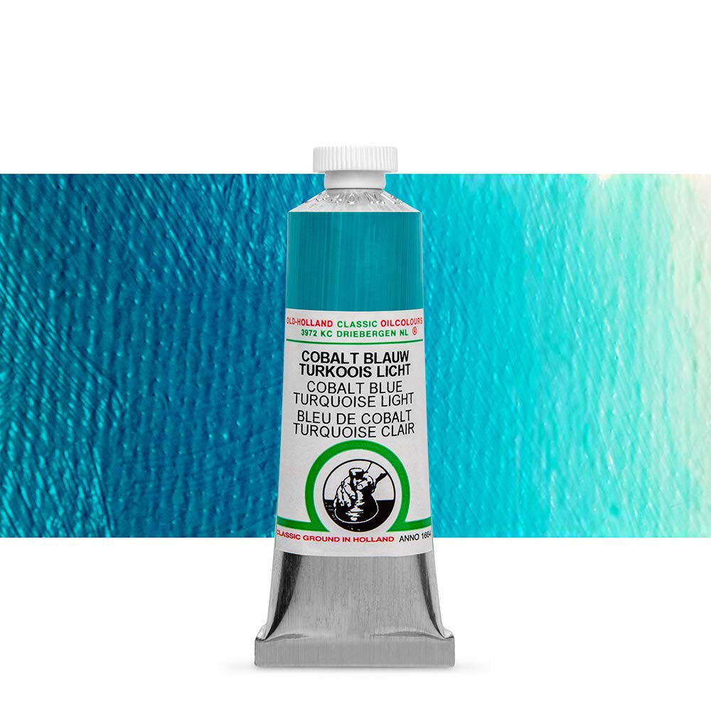 Old Holland Classic Oil Color - Cobalt Blue Turquoise Light 40ml Tube 40ml Tube