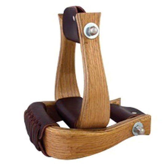 Aime Imports 2 inch Wooden Stirrup Oakwood 2INCH