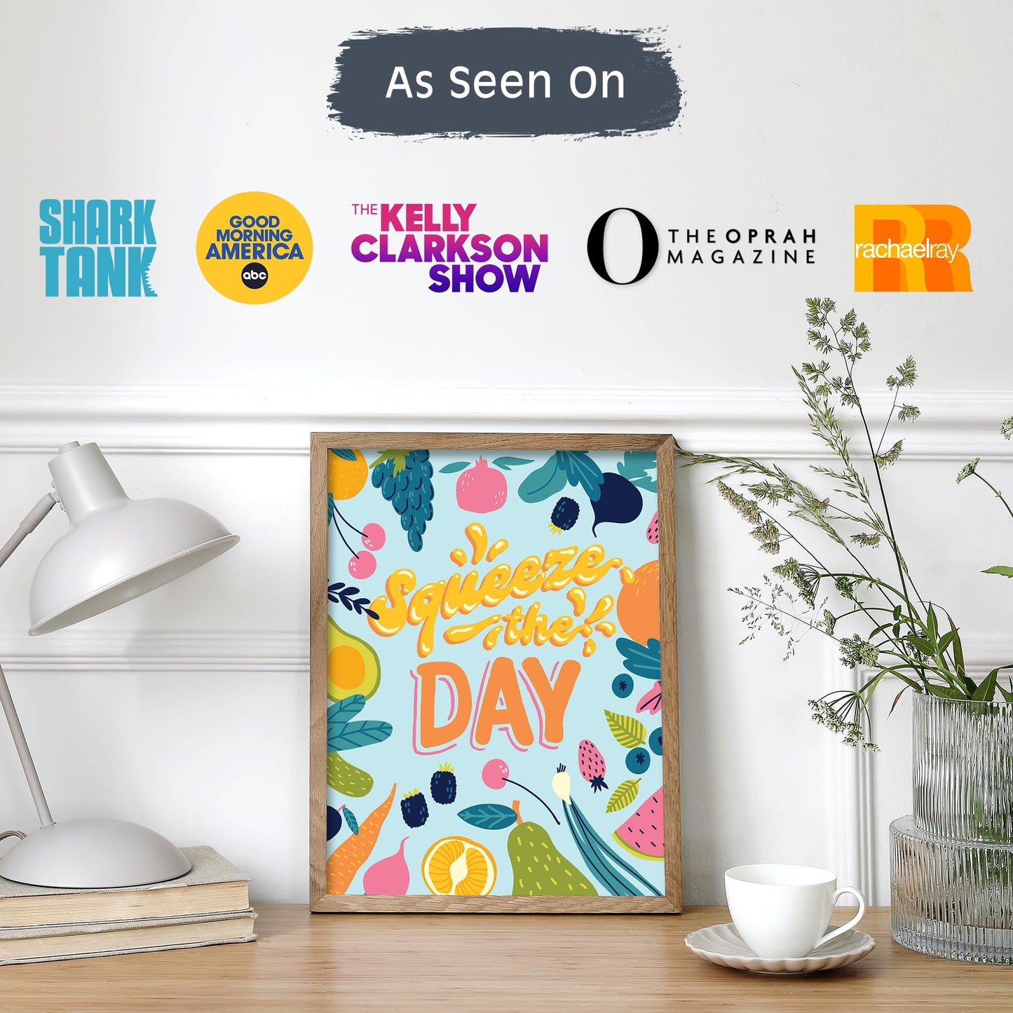 Pink Picasso Kits Self Care Collection Paint by Number for Adults & Beginners | DIY Unique 8x10 Canvas Painting Kits | Color by Numbers Arts Paint Canvas Best for The Young at Heart | Squeeze The Day