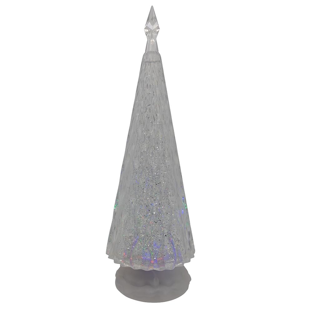 Kurt Adler 13.6-inch Battery Operated RGB Color Changing Christmas Tree with Water