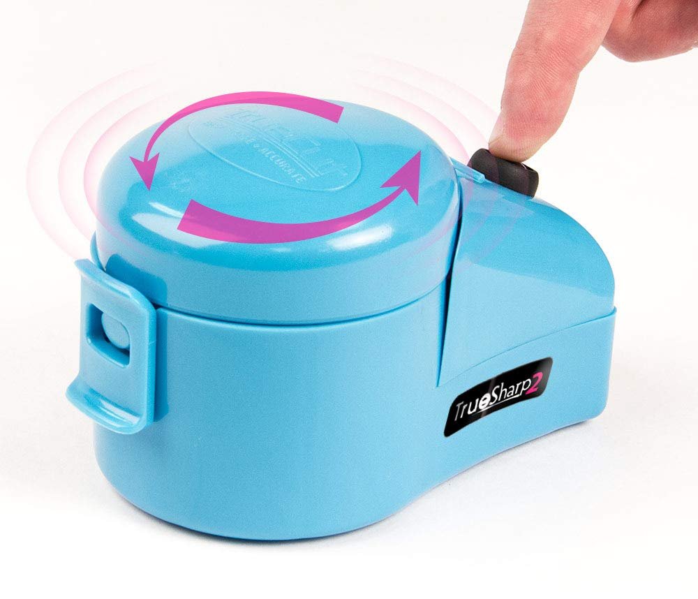 TrueCut TrueSharp 2 Rotary Cutter Blade Sharpener – Fast, Easy Diamond Grit Sharpener for 28mm, 45mm & 60mm Blades – Quilting and Sewing Tool