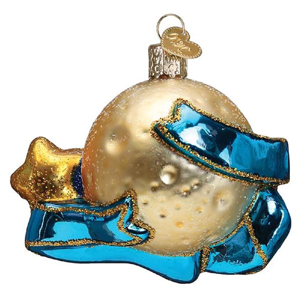Old World Christmas Ornaments Love You to The Moon & Back Glass Blown Ornaments for Christmas Tree