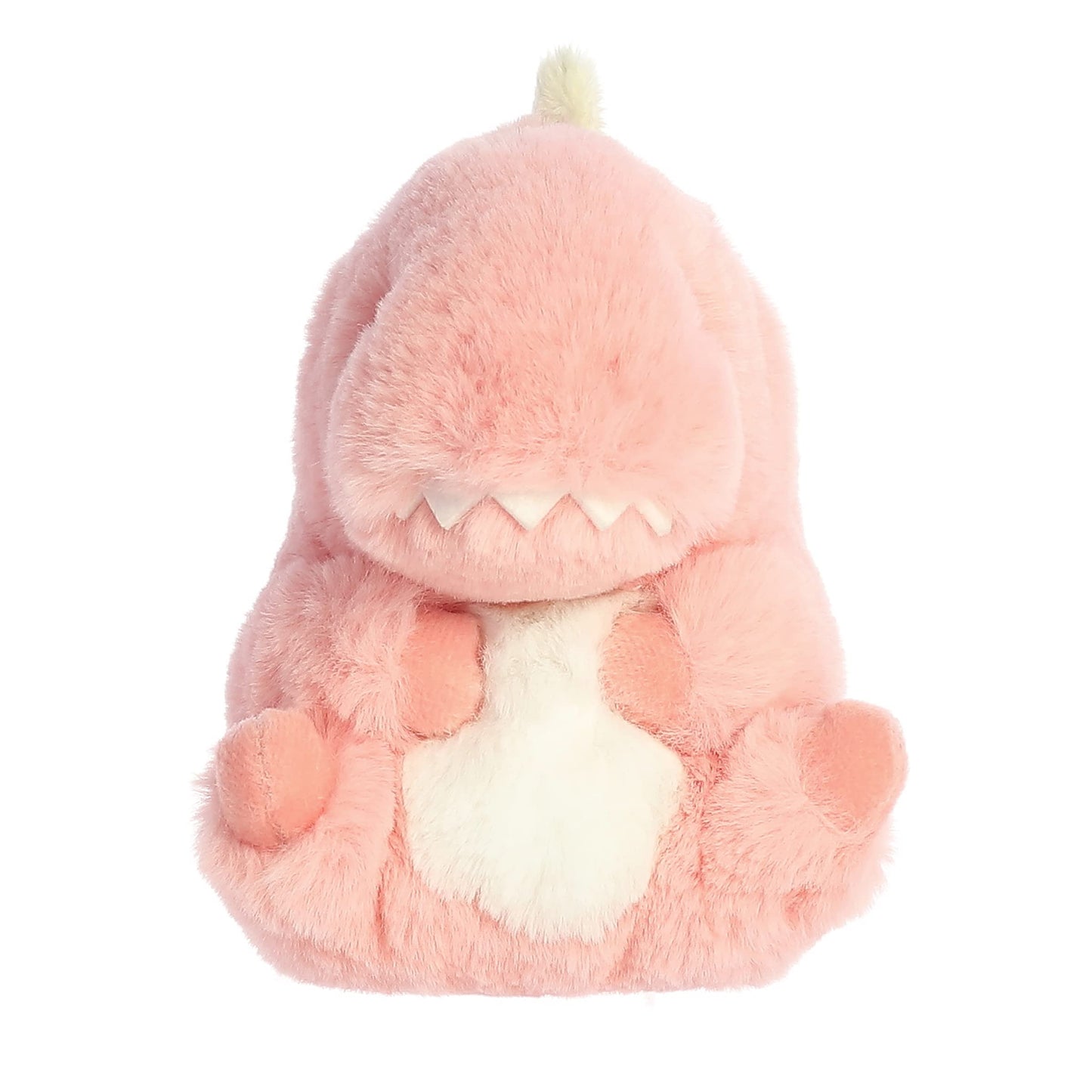Aurora® Round Rolly Pet™ Avery Allosaurus™ Stuffed Animal - Adorable Companions - On-The-Go Fun - Pink 5 Inches