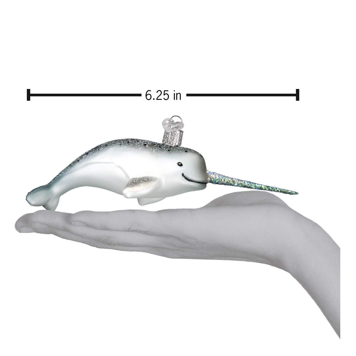 Old World Christmas NARWHAL Ornament, Multi