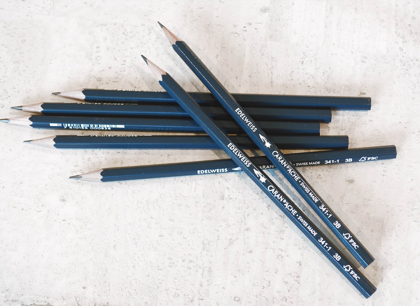 Caran d'Ache Edelweiss 3B Writing Pencil - Made in Switzerland - 12 Pack