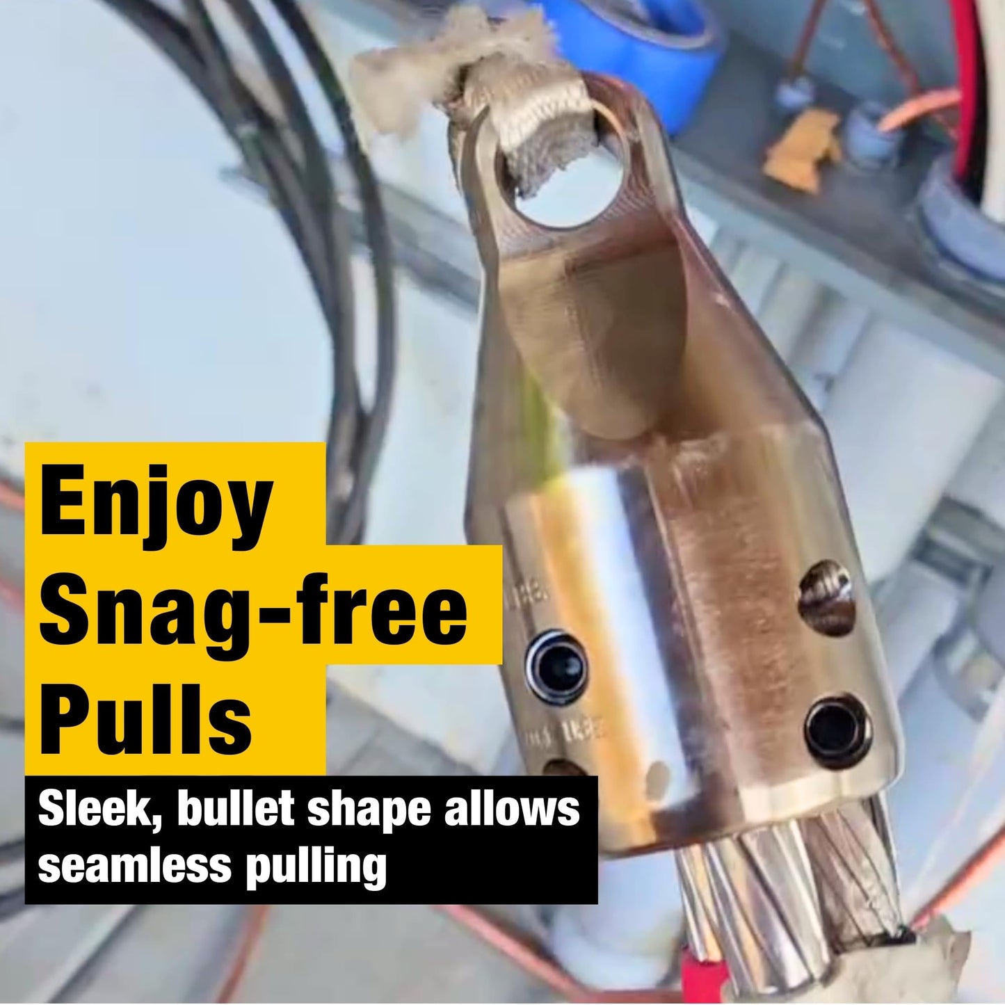 Rack-A-Tiers Penguin Puller, Wire Pulling Attachment, Electrical Cable Pulling Tool, Wire Pulling Head for Electricians