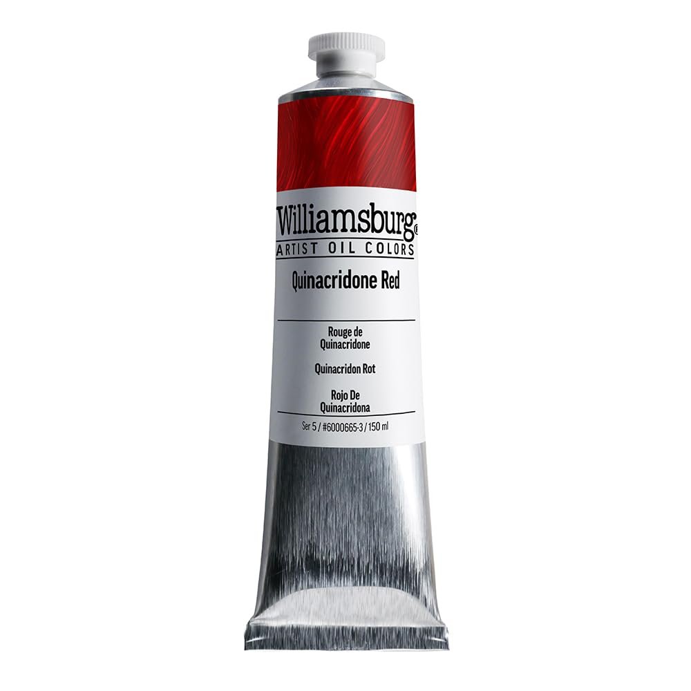 Williamsburg Artist Oil Colors by GOLDEN, Cadmium Red Vermilion, 150 ml tube, Professional Oil Paint, Opaque