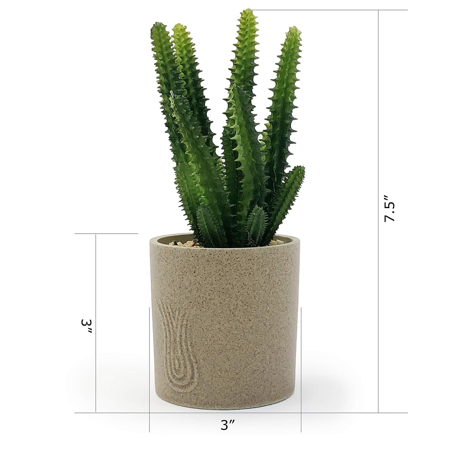 allgala Small Desktop Artificial Succulent Plant Indoor and Outdoor Indoor Fake Plants with Natural Clay Pot