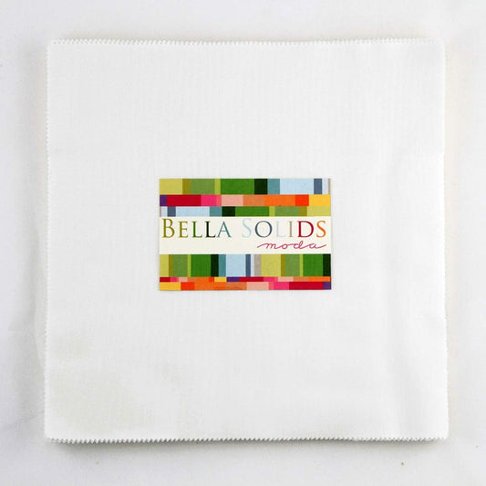 Moda Bella Solids White Junior Layer Cake