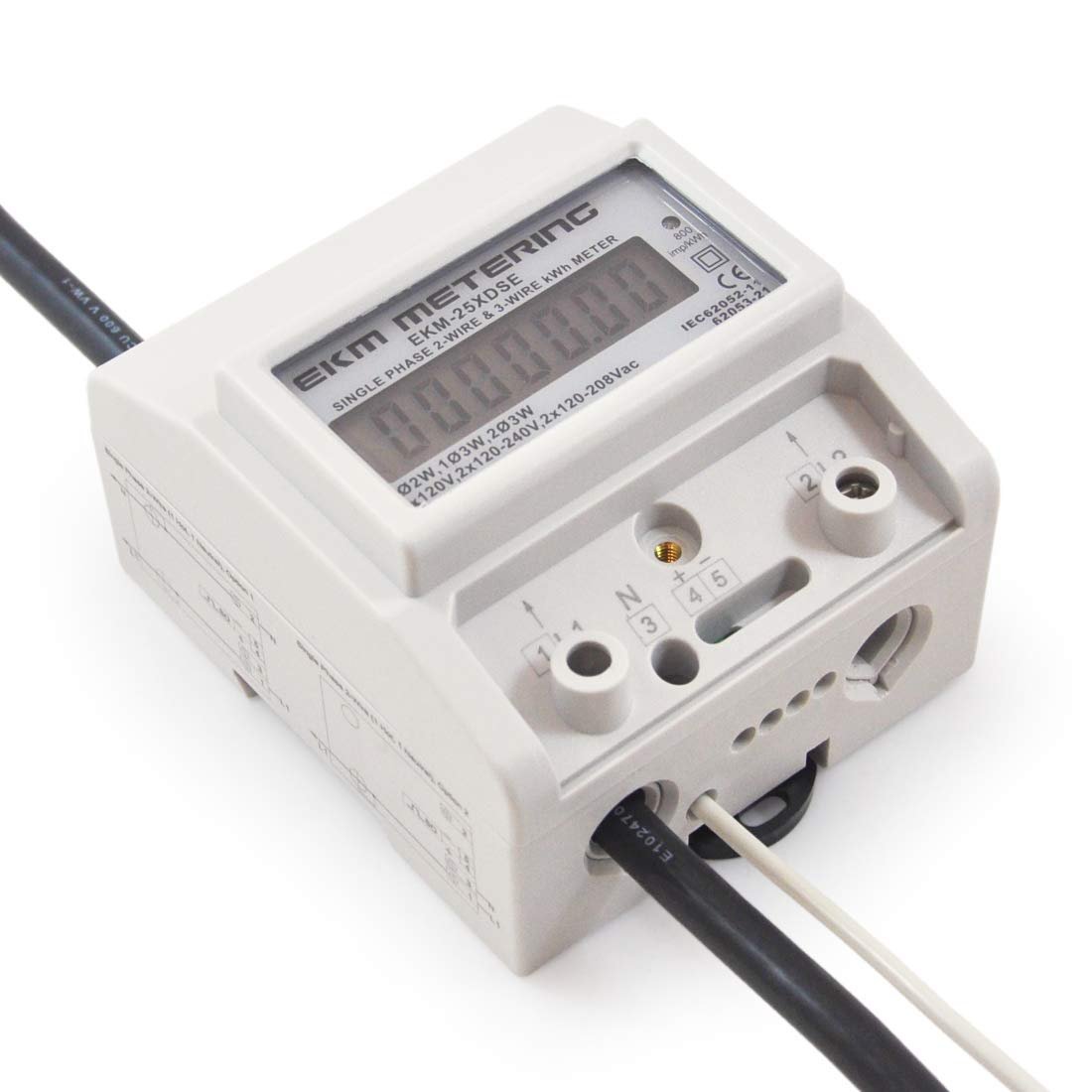 Single Phase kWh Meter, Pass-Through, 2 or 3-Wire, 120V up to 120/240V, 100A, 60Hz