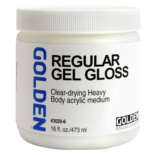 Golden Artist Colors - Regular Gel Gloss - 16 oz Jar