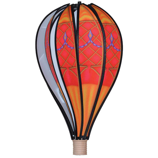 Hot Air Balloon Hanging Garden Spinner 18" - Striking Red Vintage Design, Weather-Resistant Outdoor Decor, Durable & Lightweight for Patios, Yards, and Gardens - Eye-Catching Wind Spinner