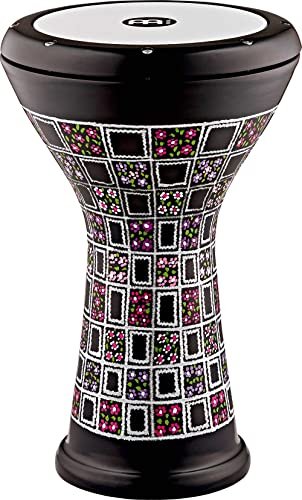 Meinl Percussion Aluminum Painted Doumbek Egyptian Goblet Drum, Hand Engraved — Made in Turkey — Synthetic Head, 2-Year Warranty (HE-3039)