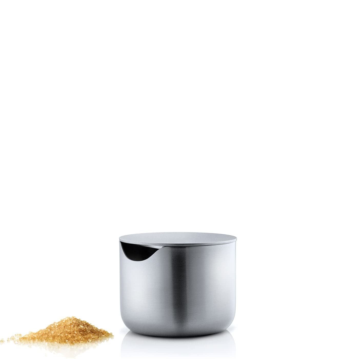 Blomus Basic Sugar Bowl Matte Stainless Steel with Plastic Lid/Stainless Steel Lid