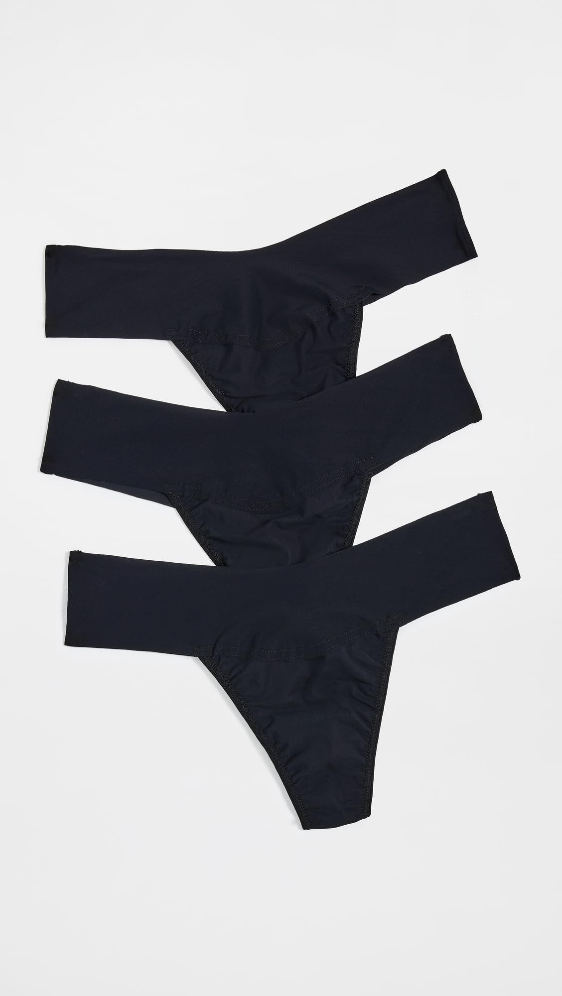 hanky panky - BreatheSoft Natural Rise Thongs for Women | Comfortable Everyday Lingerie Panties | Sizes (XS-XL) | 3 pack