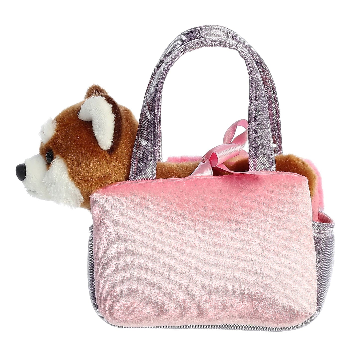Aurora® Fashionable Fancy Pals™ Jellyroll Red Panda™ Stuffed Animal - On-The-go Companions - Stylish Accessories - Brown 6.5 Inches