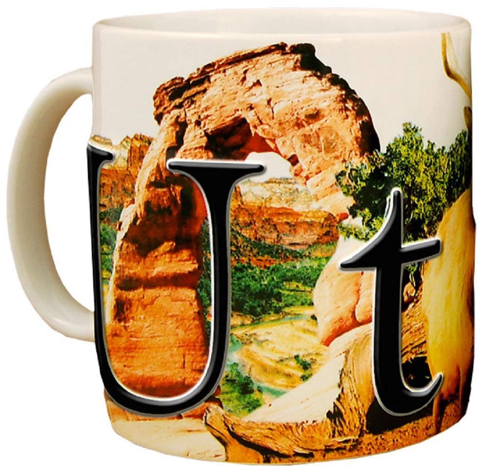 Americaware Utah 18oz. Color Relief Coffee Mug