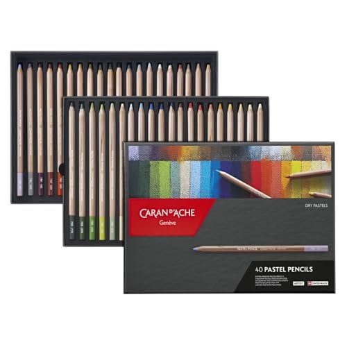 Caran d'Ache Pastel Pencil, Paper Box, Genuine Imported