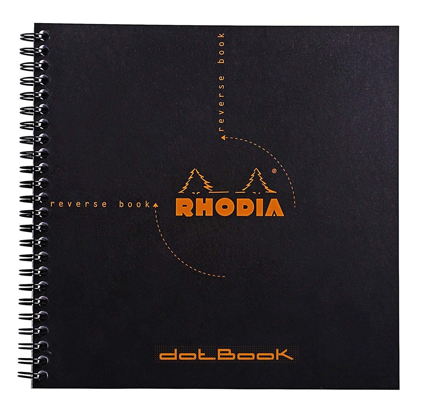Rhodia Graph Reverse Standard Notebook, One Notebook, Black