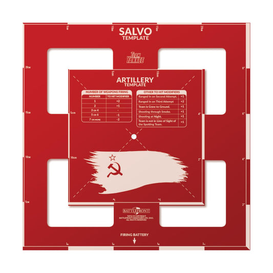 Battlefront Team Yankee Template - Soviet Edition Miniatures TAT02