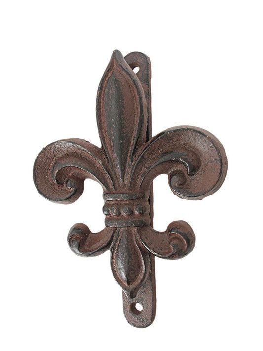 Rustic Cast Iron Fleur De Lis Door Knocker