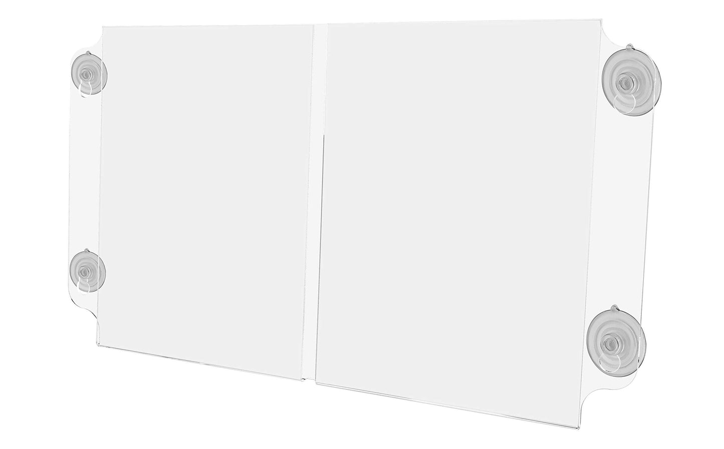 Marketing Holders Window Sign Holder 8.5 x 11 Double Sided Document Display with Suction Cups for Product or Event Details at Car Dealerships and Real Estate Agencies Clear Acrylic Sleeve