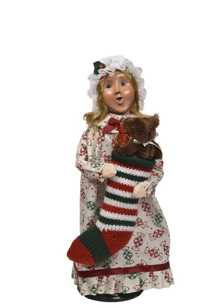 Byers' Choice Stocking Family Girl 1257G from The Caroling Families Collection