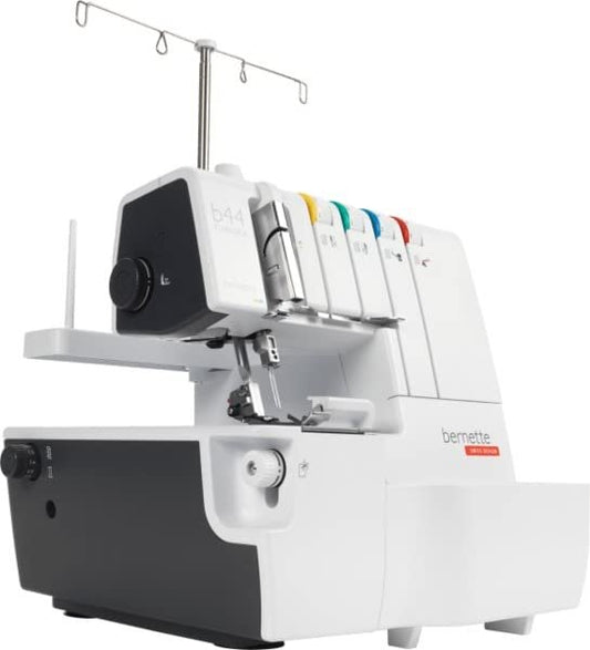 Bernette B44 Overlock Sewing Machine | Professional Serger with 2-3-4 Thread Options | Heavy-Duty Stitching | Includes Accessories Kit with Presser Feet, Needles, Threader, Extension Table