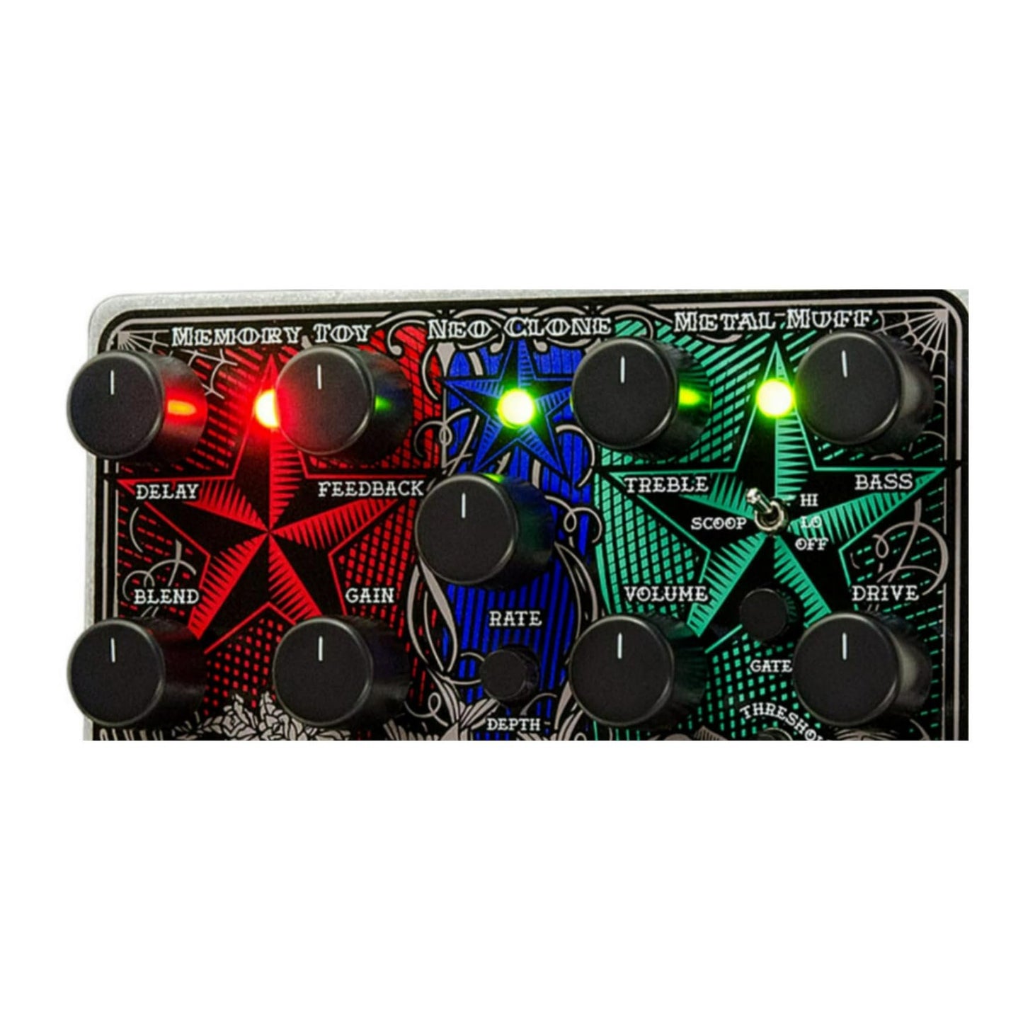 Electro-Harmonix Tone Tattoo Analog Delay/Chorus/Distortion Multi-Effect Pedal