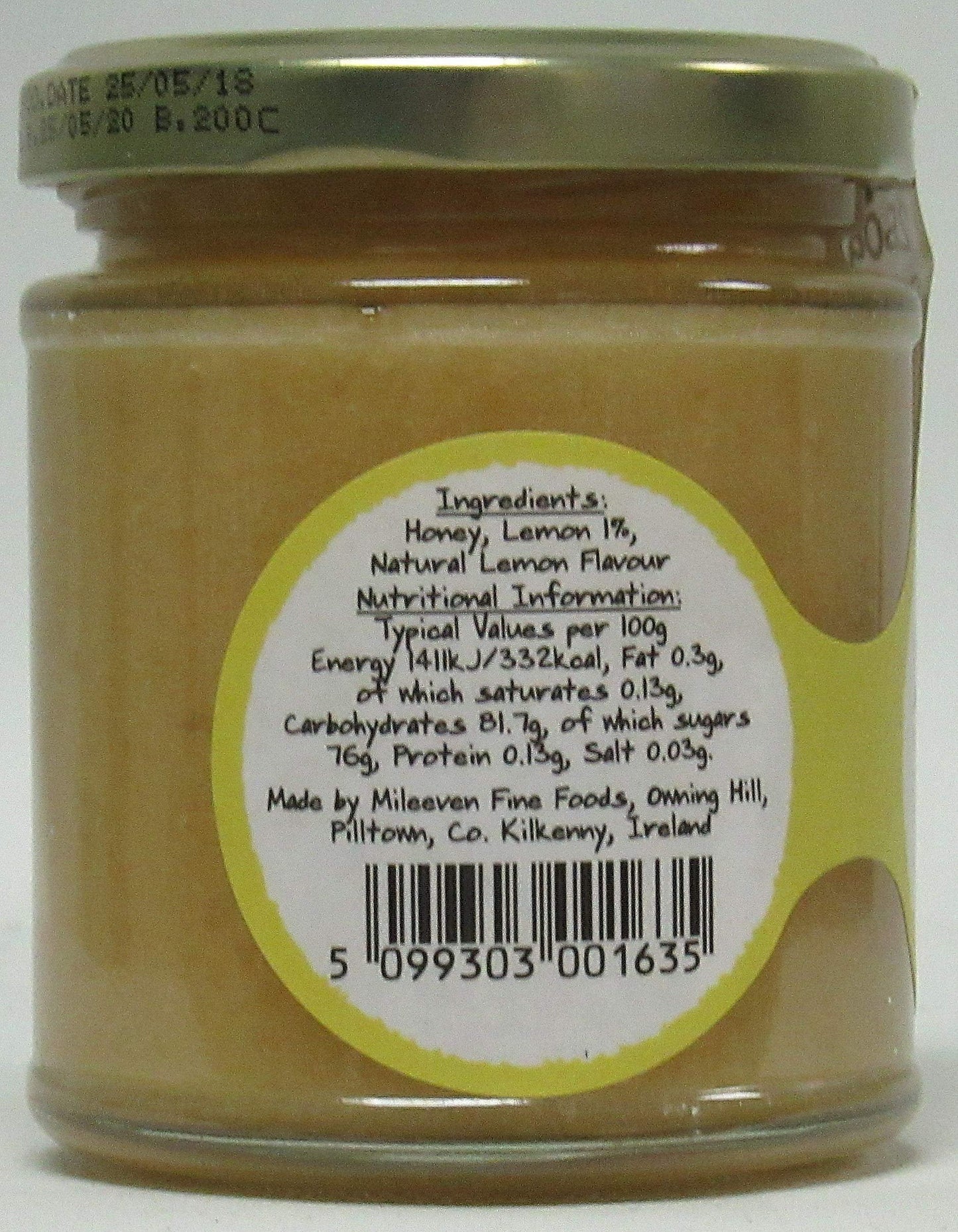 Mileeven Sarah's Zingy Honey with Lemon, 8.8 Ounce
