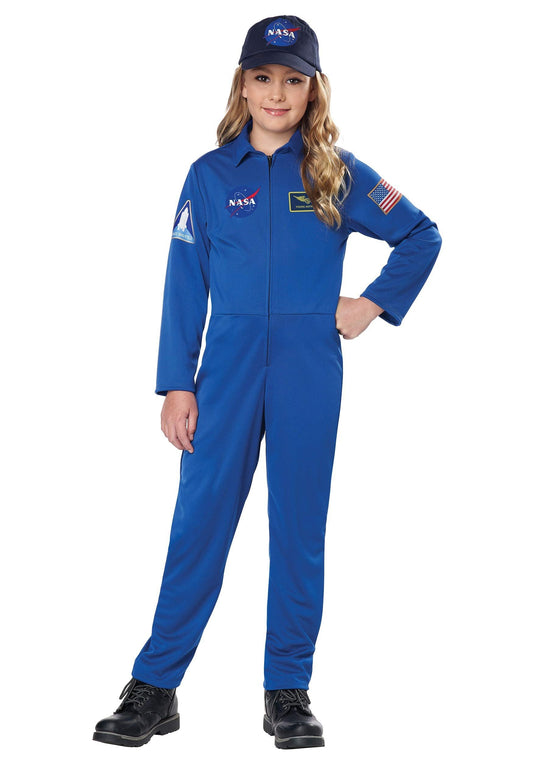 California Costumes Kids Blue Jumpsuit Costume NASA X-Large