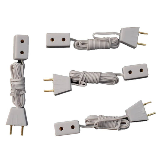 Dollhouse 4 Single Socket Extension Leads Miniature Lighting Spare Accessory