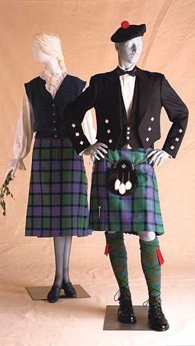 Folkwear Scottish Kilts #152 Highland Scotland Scottish Kilt Jacket Traditional Sewing Pattern & Knitted Vest (Pattern Only) folkwear152