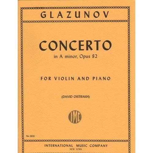 Glazunov Alexander Concerto in a minor Op. 82 Violin and Piano by David Oistrakh - International
