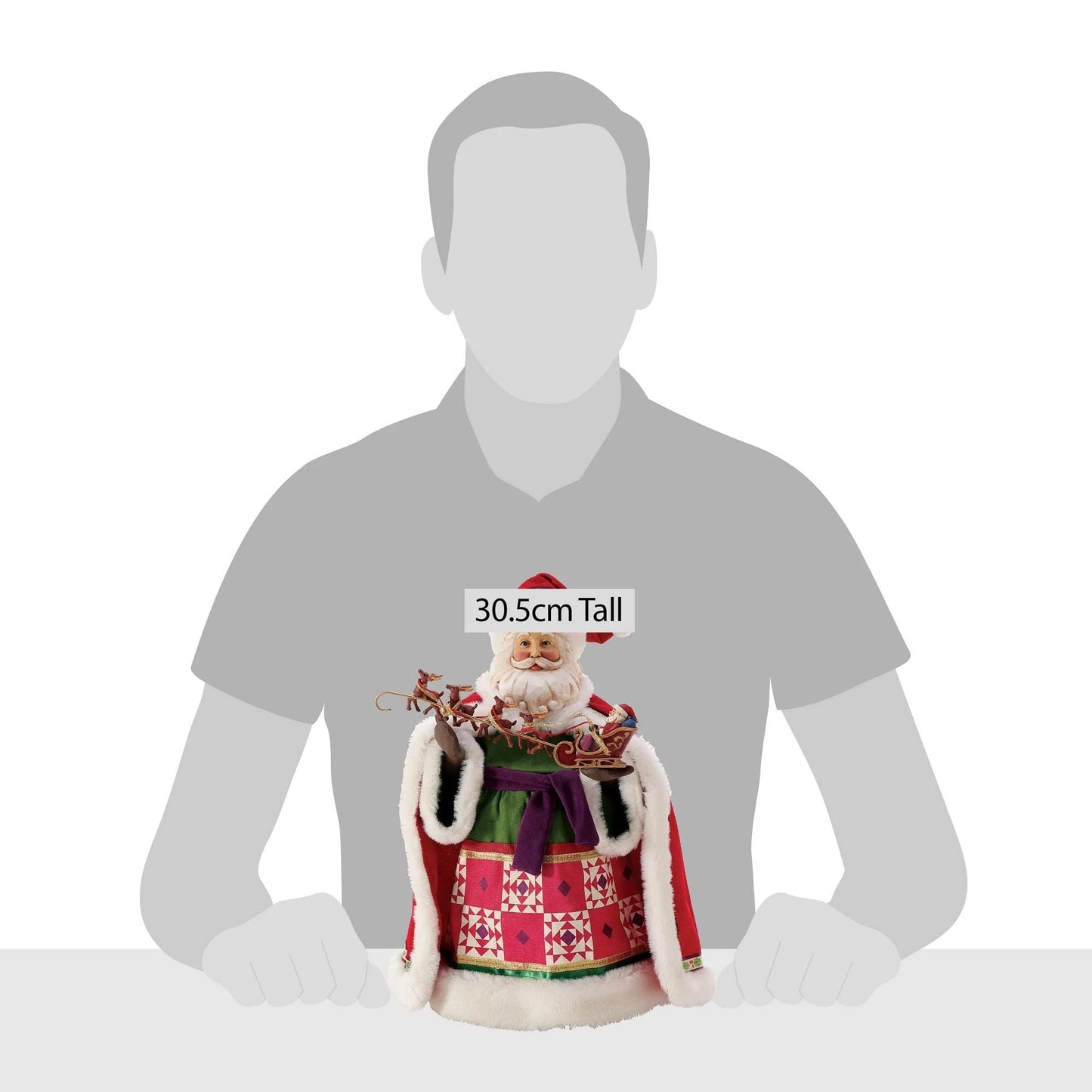 Department 56 Possible Dreams Jim Shore Santa Little Old Driver Limited Edition Figurine, 12 Inch, Multicolor