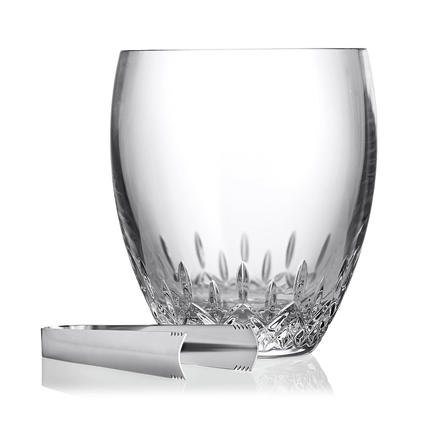Waterford Lismore Essence Bucket & Tongs, 7.8in, Clear