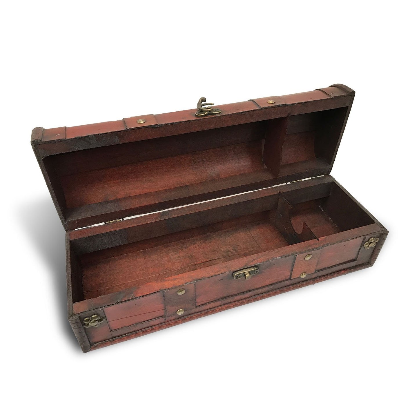 Allgala Wooden Wine Bottle Box with Antique Finish
