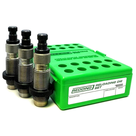 Redding Reloading Three Die Set | Durable Precision-Machined Reloading Tool for Advanced Full Length Resizing of Straight-Wall Cases