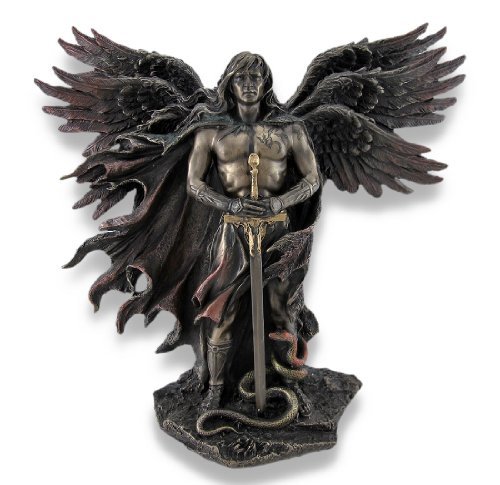 Veronese Design 11 Inch Six Winged Seraphim Angel Cold Cast Resin Bronze Finish Religious Statue